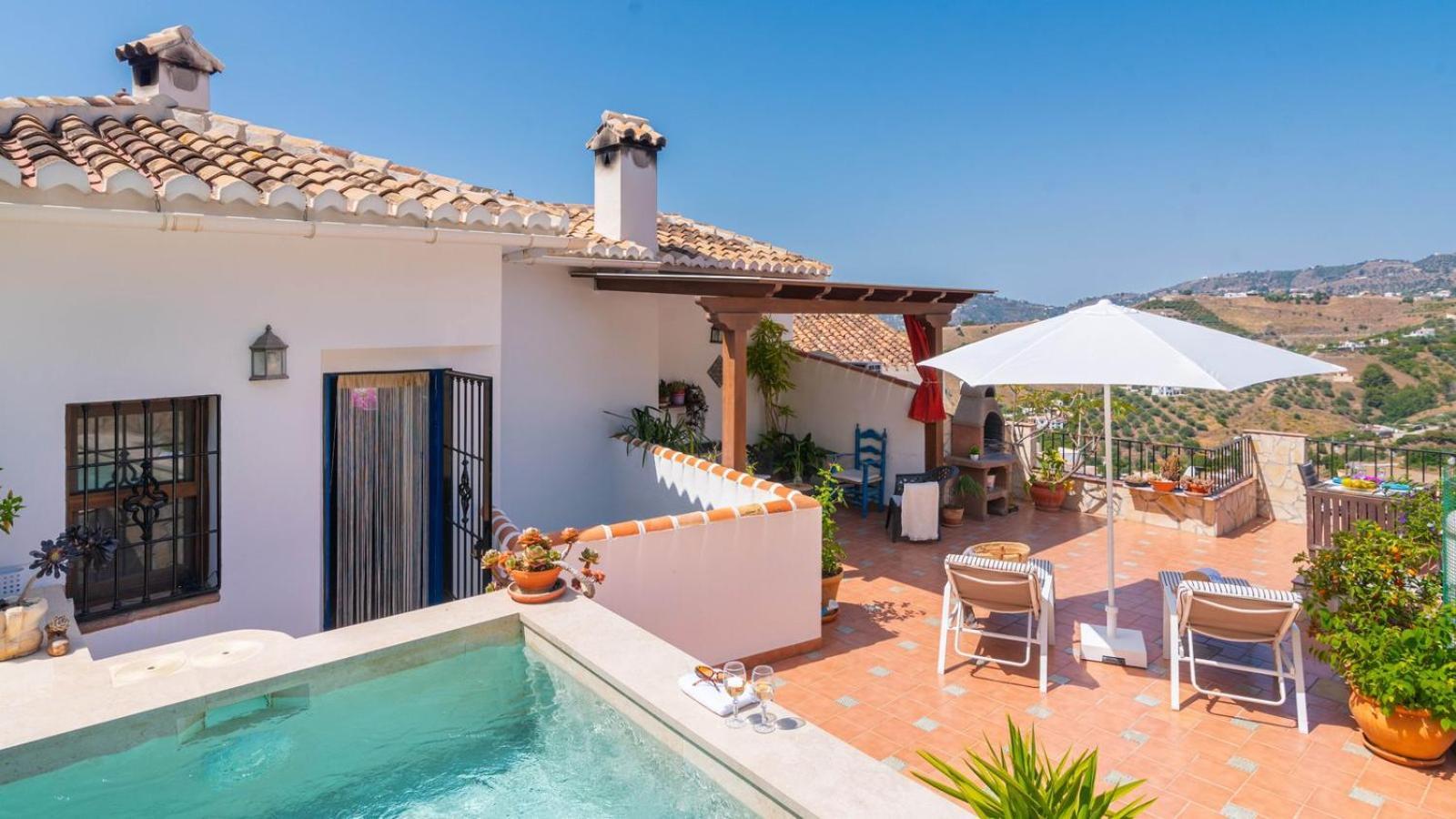הוילה Casa Arcos De Almona Frigiliana By Ruralidays מראה חיצוני תמונה