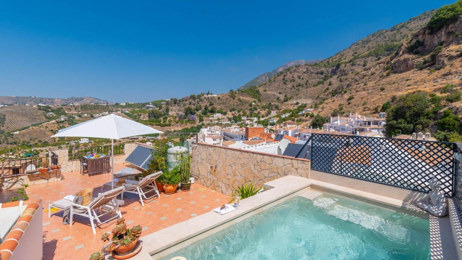 הוילה Casa Arcos De Almona Frigiliana By Ruralidays מראה חיצוני תמונה